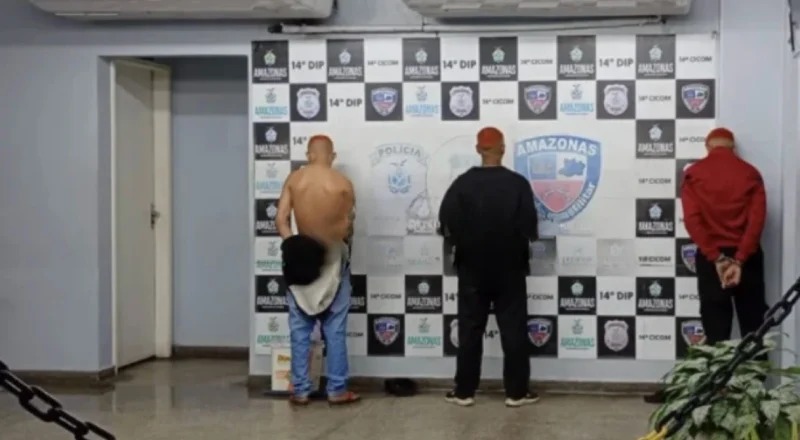 Três homens são detidos após tentativa de assalto contra motorista de aplicativo em Manaus