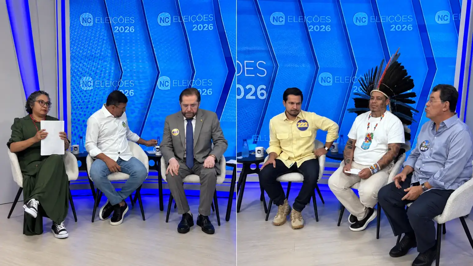 Candidatos ao Senado do Amazonas batem de frente em debate na TV Norte