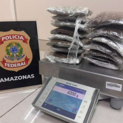 PF intercepta duas tentativas de tráfico de drogas no Aeroporto Internacional de Manaus