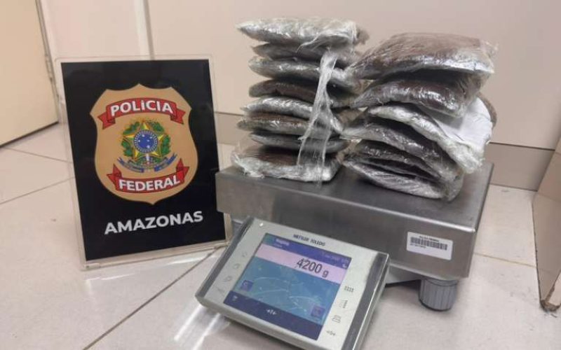 PF intercepta duas tentativas de tráfico de drogas no Aeroporto Internacional de Manaus