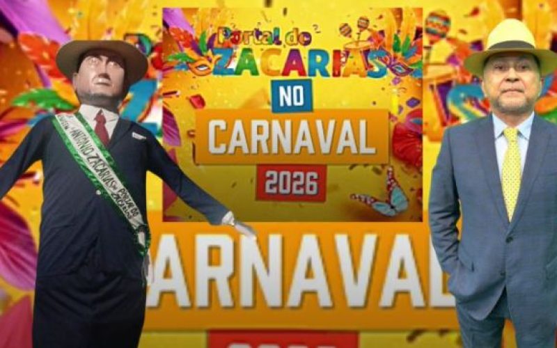 BONECO GIGANTE DO JORNALISTA ANTÔNIO ZACARIAS ABRE A BANDA DO 5 ESTRELAS NO CARNAVAL DE MANAUS