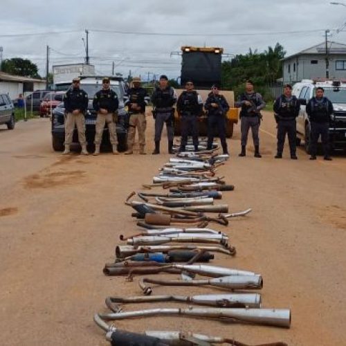 Operação Descarga Livre: Detran-AM destrói quase 200 equipamentos irregulares no município de Humaitá