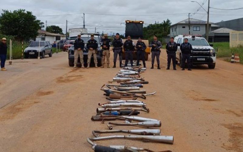Operação Descarga Livre: Detran-AM destrói quase 200 equipamentos irregulares no município de Humaitá