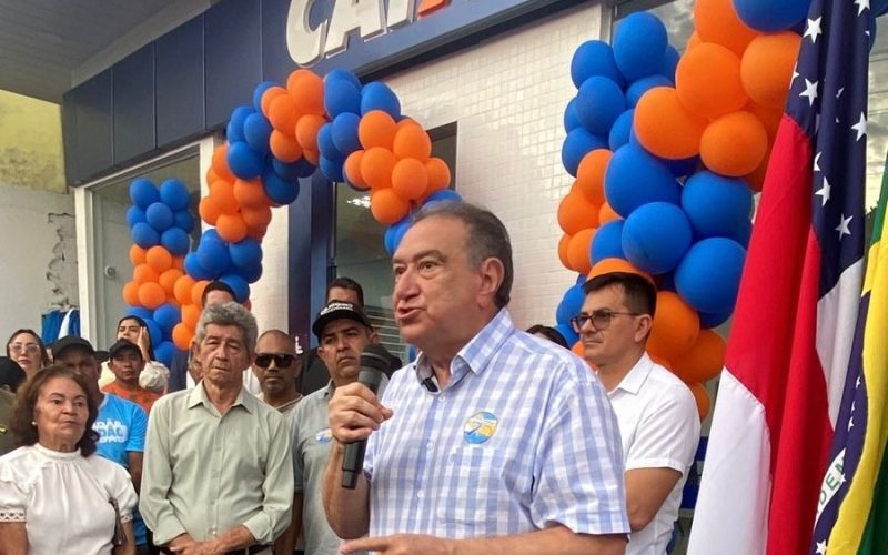 Átila Lins realiza sonho de Novo Aripuanã ao inaugurar primeira agência da Caixa
