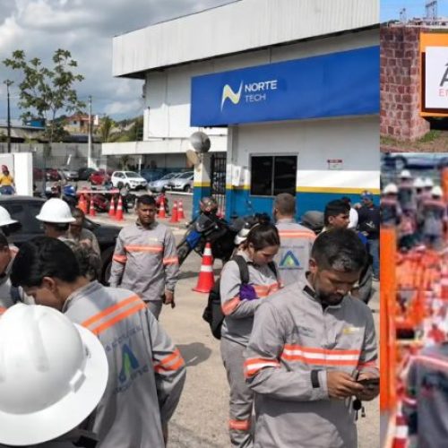 Greve dos eletricistas acontece agora em Manaus; categoria diz “basta”, paralisa atividades e exige salários dignos
