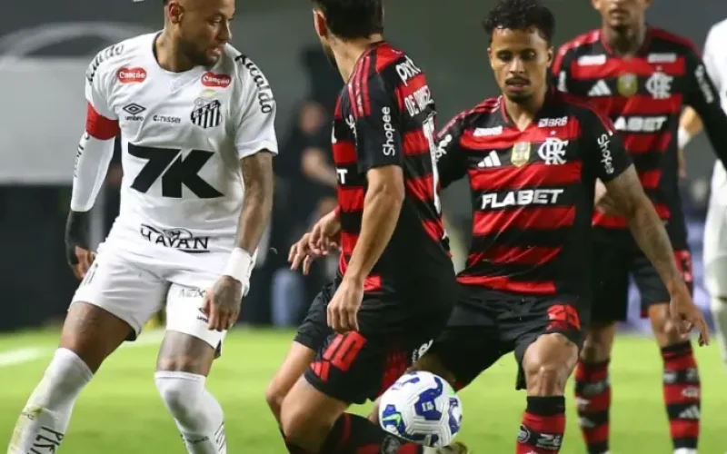 Santos x Flamengo entram em campo; saiba onde assistir ao vivo e prováveis escalações