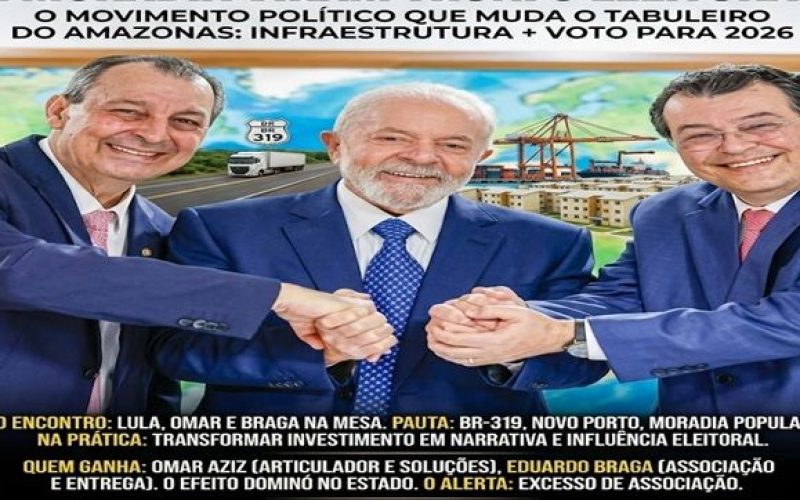 ‘SEGREDOS DE BASTIDORES’: LULA ENTRA NO JOGO: BR-319, PORTO E MORADIA VIRAM TRUNFO ELEITORAL