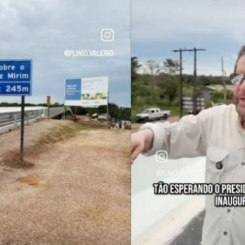 Plínio Valério critica ”esculhambação” e cobra inauguração de ponte na BR-319.