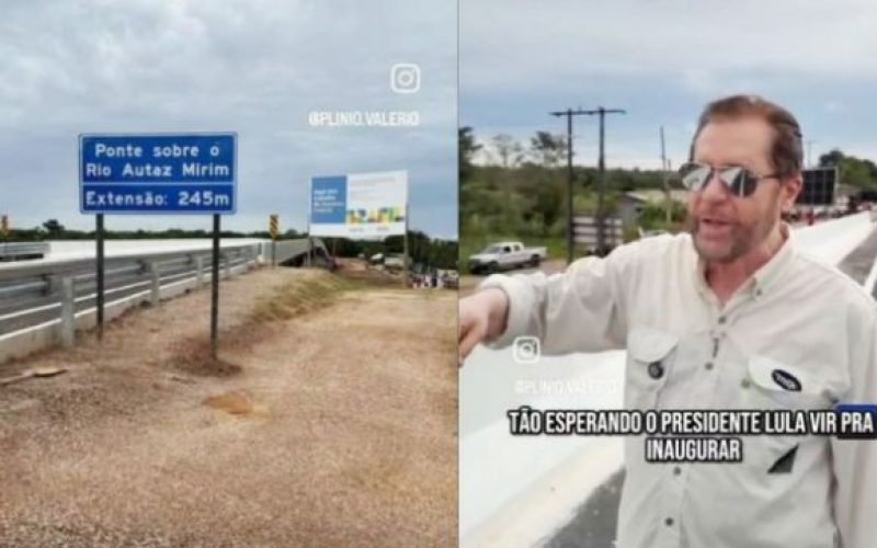 Plínio Valério critica ”esculhambação” e cobra inauguração de ponte na BR-319.