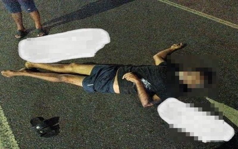 IMAGEM FORTE! Carro em ‘disparada’ atropela e mata idoso na Avenida Desembargador João Machado, Zona Centro-Oeste de Manaus