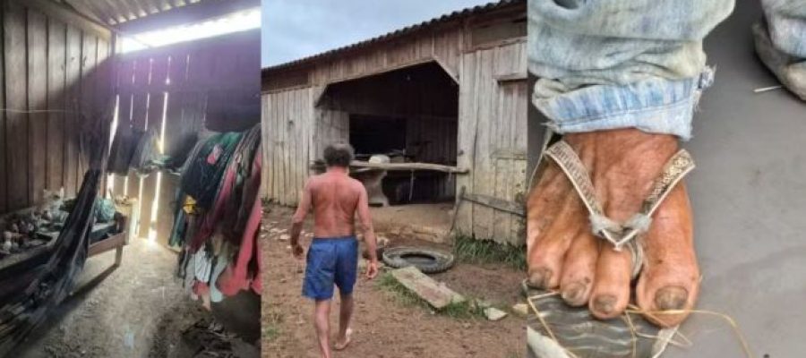 Idoso é resgatado após viver oito anos em condições análogas à escravidão em fazenda isolada na Amazônia