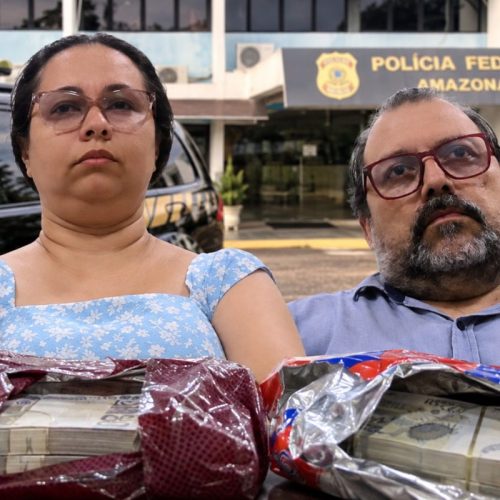 Exclusivo: PF prende empresários com mais de R$ 1,6 milhão escondidos em caixas de cerveja e salgadinhos em Manaus