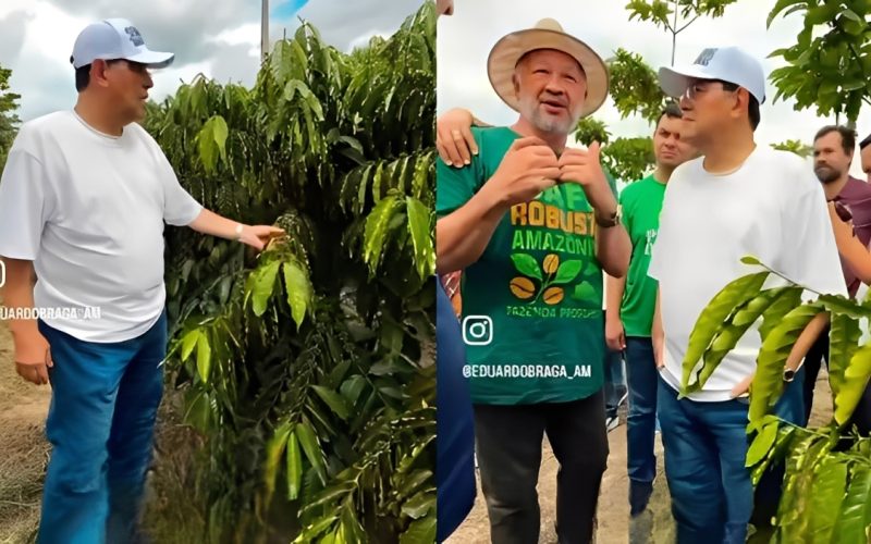 Senador Eduardo Braga visita áreas de produção e reforça ações para o agronegócio em Rio Preto da Eva: “O interior não pode ser só promessa”