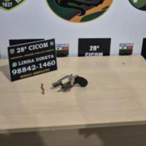 Homem é preso após atirar em rua, ameaçar morador e destruir viatura em Manaus
