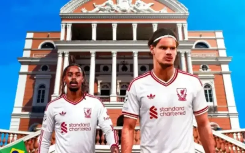 Liverpool coloca o Teatro Amazonas no mapa da Champions League e chama atenção nas redes