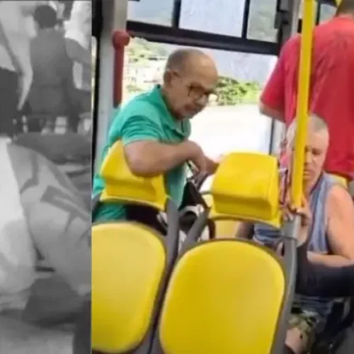 Pânico no busão: passageiro agoniza até a morte dentro do ônibus após ser atingido durante tiroteio