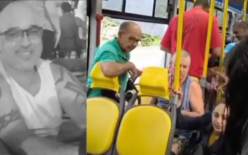 Pânico no busão: passageiro agoniza até a morte dentro do ônibus após ser atingido durante tiroteio