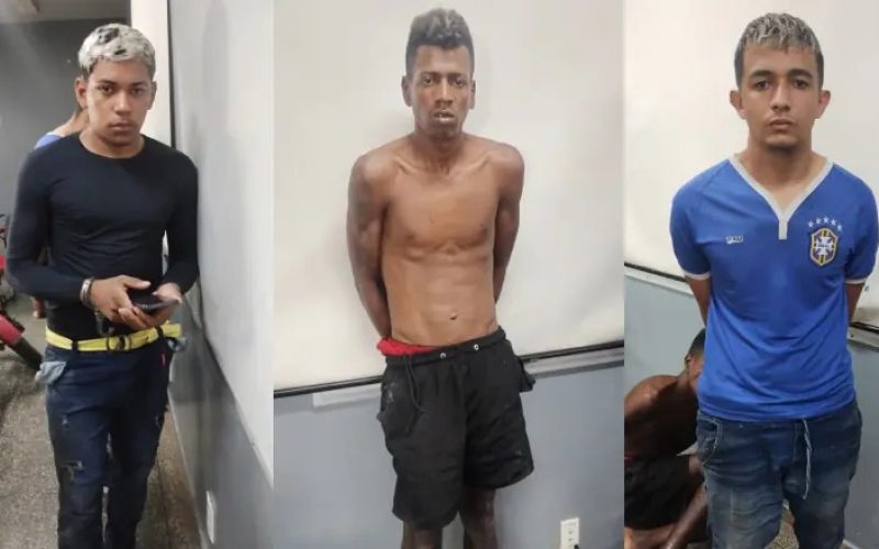 Vulgos ‘Barbie Boy’, ‘Grilo Pedra’ e ‘Arrascareta da ZL’ são presos após fazerem idoso refém durante assalto à floricultura em Manaus