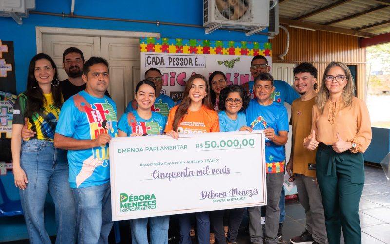 Deputada Estadual Débora Menezes destina emenda ao Instituto TEAmo e fortalece atendimento a crianças e jovens com autismo em Humaitá