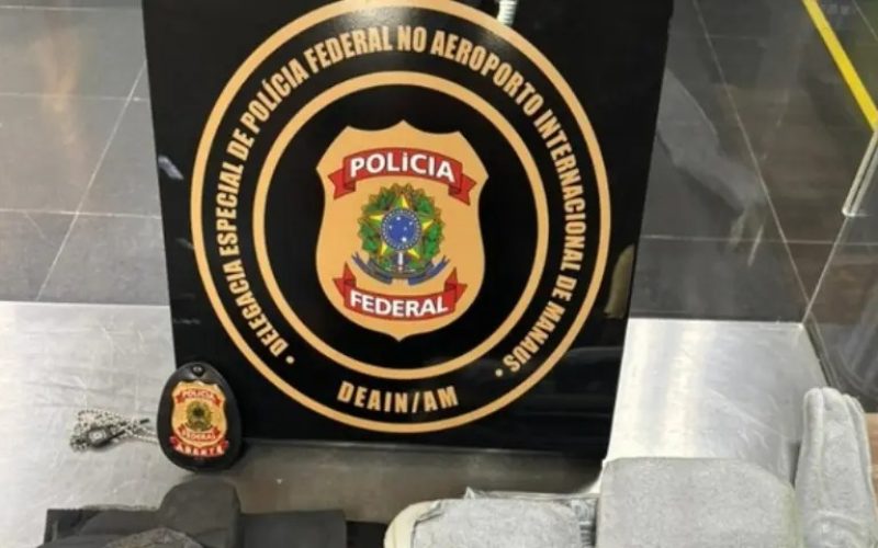 PF prende passageiro por tráfico internacional de drogas no Aeroporto Eduardo Gomes em Manaus