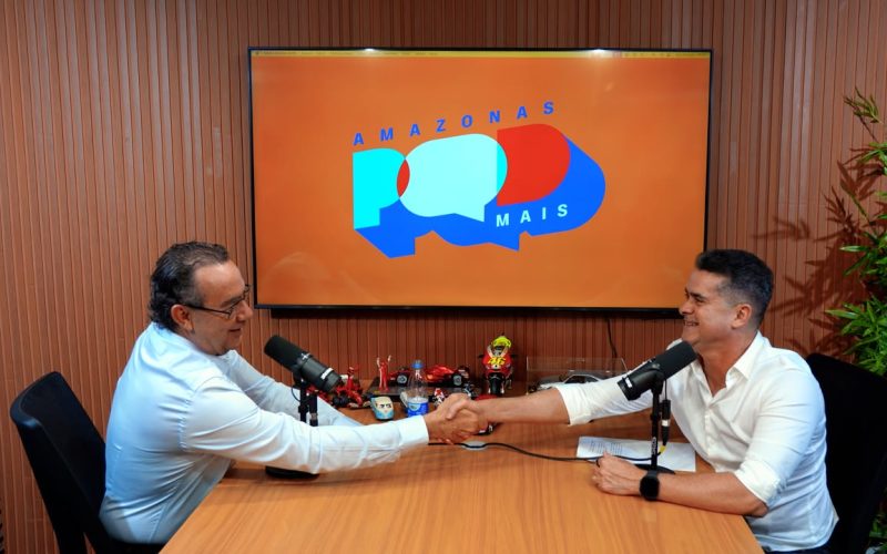 David Almeida lança ‘Amazonas PodMais’ e recebe Augusto Cury no episódio de estreia