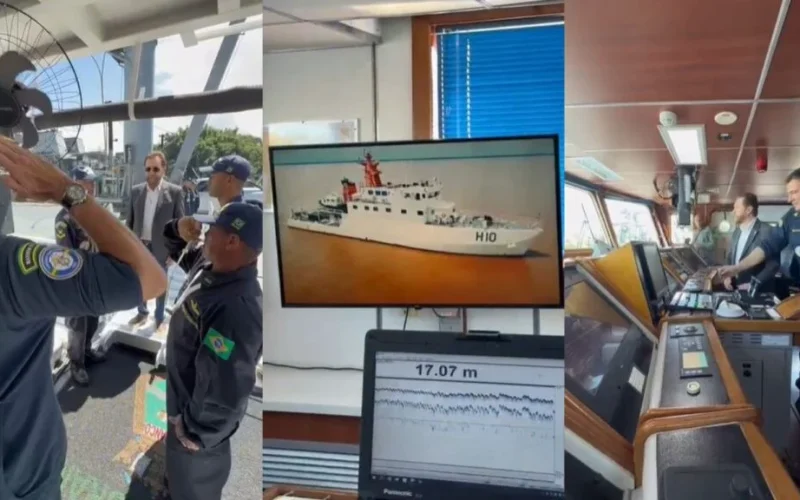 Senador Plínio Valério visita Navio Rio Branco e destaca investimentos de R$ 4,25 milhões na Marinha