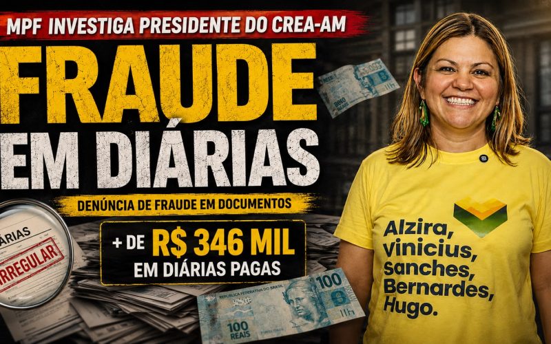 DENÚNCIA NO CREA-AM: MPF É ACIONADO PARA INVESTIGAR PRESIDENTE POR SUPOSTAS IRREGULARIDADES EM DIÁRIAS QUE SOMAM MAIS DE R$ 346 MIL