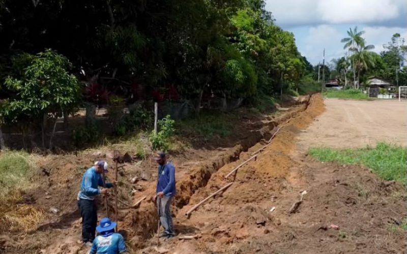 PARCERIA E COMPROMISSO DA PREFEITA VALCILÉIA MACIEL E SAAE