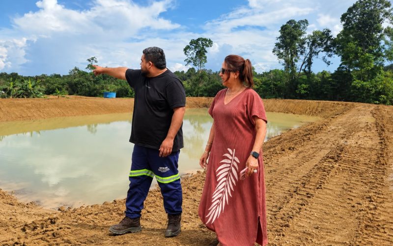 PREFEITA VALCILEIA MACIEL INTENSIFICA OBRAS NA PISCICULTURA, BENEFICIANDO VÁRIOS PISCICULTORES