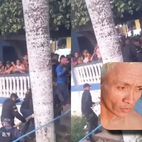 “Vai pro inferno, desgraçado!”: veja momento em que a população comemora a chegada do corpo do ‘Monstro de Autazes’